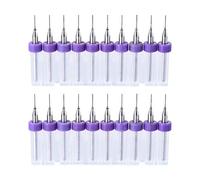 sourcing map PCB Forets 0.4mm Tungstène Carbure Rotatif Outil Bijoux CNC Gravure Imprimer Circuit Planche Micro Forets 1/8 Pouce Queue 2 Ensemble (20Pcs)