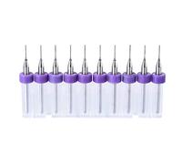 sourcing map PCB Forets 0.4mm Tungstène Carbure Rotatif Outil Bijoux CNC Gravure Imprimer Circuit Planche Micro Forets 1/8 Pouce Queue 1 Ensemble (10Pcs)