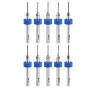 sourcing map PCB Forets 0.9mm Tungstène Carbure Rotatif Outil Bijoux CNC Gravure Imprimer Circuit Planche Micro Forets 1/8 Pouce Queue 10Pcs