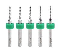 sourcing map PCB Forets 1,3mm Tungstène Carbure Rotatif Outil Bijoux CNC Gravure Imprimer Circuit Planche Micro Forets 1/8 Pouce Queue 5Pcs