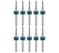 sourcing map Pcb Forets 1,5mm Tungstène Carbure Rotatif Outil Bijoux CNC Gravure Imprimer Circuit Planche Micro Forets 1/8 Pouce Queue 10Pcs