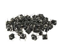 sourcing map Pcb Panneau tactile bouton poussoir momentané Tact Commutateur Dip 6mm x 4mm