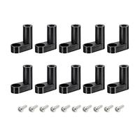sourcing map PCB Plastique Fixe Pieds Carte Circuit Imprimé Standoff Noir Montage Entretoise 20mm avec M3 Vis pour Carte-mère Jeu Console, 20 Ensemble