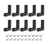 sourcing map PCB Plastique Fixe Pieds Carte Circuit Imprimé Standoff Noir Montage Entretoise 25mm avec Vis pour Carte-mère Jeu Console, 20 Ensemble