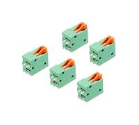 sourcing map PCB Ressort Bornier Connexion KF141V 150V 2A 2.54mm 2 Positions pour PCB Tableau Électroniques Ordinateurs Paquet de 5