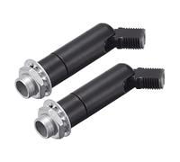 sourcing map Pente Plafond Adaptateur 180/355 Degré Pivotant pour Lustre Plafond Pendentif Lumière Noir 2Pcs