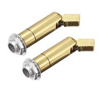 sourcing map Pente Plafond Adaptateur 180/355 Degré Pivotant pour Lustre Plafond Pendentif Lumière Or Bronze 2Pcs