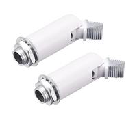 sourcing map Pente Plafond Adaptateur 180 Degrés Pivot M10 Filetage pour Lustre Plafond Pendentif Lumière Blanc 2Pcs