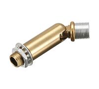 sourcing map Pente Plafond Adaptateur Pivotant M10 M12 Filetage pour Lustre Plafond Suspension Lumière Or Bronze
