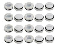 sourcing map PG11 Nylon Filetage mâle Presse-étoupe Vis Fin Cap Couverture Gris 20pcs