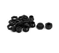 sourcing map PG7 presse-étoupe fileté mâle nylon fin vis couvercle Noir 10pcs