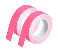 sourcing map Phosphorescent Adhésif Ruban 3mx12,7mm Fluorescent Ruban pour Art graphique Artisanat Bricolage Rose 2Pcs