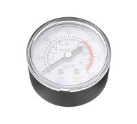 sourcing map Pièces compresseurs air Manomètre 1/4 BSP mâle Filetage Retour Mont 0-180 PSI