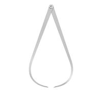 sourcing map Pied à coulisse extérieur 350 mm 350 mm en acier à friction ferme Outil de mesure interne pour sculpter et modeler Argenté