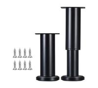 sourcing map Pieds de Meuble Réglables en Métal, Remplacement de Pieds de Soutien pour Canapé/Commode/Lit/Chaise/Table Basse (4,7-7 Pouces / 2 Pièces)