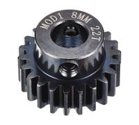 sourcing map Pignon de moteur en acier chromé 1 M 22T 40, engrenages de moteur RC de 2,4 x 2,3 cm, s'adapte à un alésage d'arbre de 8 mm pour véhicules télécommandés, camions, télécommandés, pièces de