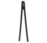 sourcing map Pince à toast en silicone de 22,1 cm, pince de cuisine résistante à la chaleur, ustensile de cuisine pour grille-pain, salade, barbecue, bacon, steak frit, noir