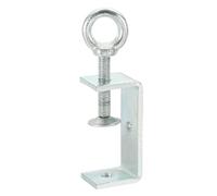 sourcing map Pinces en C en acier inoxydable 304 - 25 mm - Carré - Mini pince tigre réglable en métal robuste - Clip en U avec crochet à œillet - Vis pour le travail du bois et le soudage - Argenté