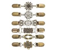 sourcing map Pinces pour robe, pull rétro, cardigan, châle, cape, taille, broche pour maintenir le pull ensemble, 4.76", Acier allié