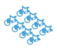 sourcing map Pivotant Agrafes Bouton-pression Crochet, Étoile Forme Coloré Homard Griffe Fermoir pour Porte-clés, Bricolage Artisanat, Bleu, 8Pcs