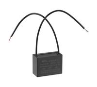 sourcing map Plafond Ventilateur Condensateur CBB61 4uF 250V AC 2 Fils Métallisé Polypropylène Film Condensateur 38x28x18mm pour Électrique Ventilateur Pompe Moteur Générateur
