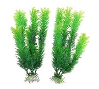 sourcing map Plante Artificielle pour Aquarium Fish Tank Plantes d'eau en Paire, Vert