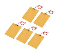 sourcing map Plaque Chauffante en Film Chauffant, 24V 50W Coussin Chauffant en Polyimide, Film Chauffant Adhésif PI 135mmx95mm pour Température Constante, Lot de 5