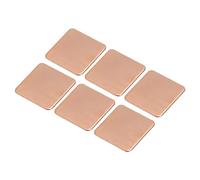sourcing map Plaque de Cuivre pour Dissipateur Thermique 15mm x 15mm x 0.6mm pour refroidissements de Puce Électronique - Lot de 6