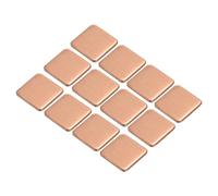sourcing map Plaque de Cuivre pour Dissipateur Thermique 15mm x 15mm x 1.5mm pour refroidissements de Puce Électronique - Lot de 12