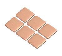 sourcing map Plaque de Cuivre pour Dissipateur Thermique 15mm x 15mm x 1.5mm pour refroidissements de Puce Électronique Lot de 6