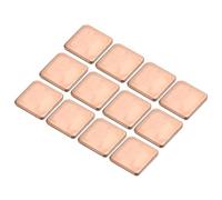 sourcing map Plaque de Cuivre pour Dissipateur Thermique 15mm x 15mm x 1.8mm pour refroidissements de Puce Électronique Lot de 12