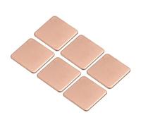sourcing map Plaque de Cuivre pour Dissipateur Thermique 15mm x 15mm x 1mm pour refroidissements de Puce Électronique - Lot de 6