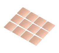 sourcing map Plaque de Cuivre pour Dissipateur Thermique 20mm x 20mm x 0.3mm pour refroidissements de Puce Électronique - Lot de 12