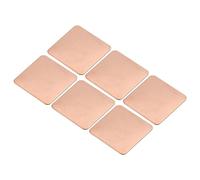 sourcing map Plaque de Cuivre pour Dissipateur Thermique 20mm x 20mm x 0.5mm pour refroidissements de Puce Électronique - Lot de 6
