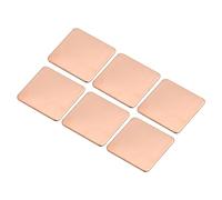 sourcing map Plaque de Cuivre pour Dissipateur Thermique 20mm x 20mm x 0.8mm pour refroidissements de Puce Électronique Lot de 6