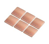 sourcing map Plaque de Cuivre pour Dissipateur Thermique 20mm x 20mm x 1.5mm pour refroidissements de Puce Électronique - Lot de 6