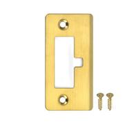 sourcing map Plaque de Gâche de Porte, 76mm x 40mm en Acier Inoxydable 201 pour Gâche de Verrou de Porte, Couleur Or