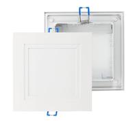 sourcing map Plaque de plafond carrée - Panneau d'accès décoratif pour plafond ou mur - Ouverture de 10,2 x 10,2 cm - Blanc mat