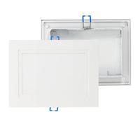 sourcing map Plaque de plafond carrée - Panneau d'accès décoratif pour plafond ou mur - Ouverture de 15,2 x 20,3 cm - Blanc mat