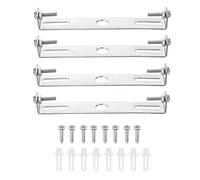 sourcing map Plaque de Suspendre Plafonnier, 115x18x17mm Éclairage Luminaire Montage Support pour Maison Bureau Lustre, 4 Ensemble