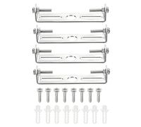 sourcing map Plaque de Suspendre Plafonnier, 75x18x16mm Éclairage Luminaire Montage Support pour Maison Bureau Lustre, 4 Ensemble