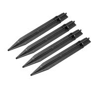 sourcing map Plastique Terre Pointes 8,2 Pouces Paysage Piquets Lumière Remplacement pour Solaire Torche Lampes Jardin Sentier, Paquet de 4