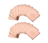 sourcing map Plat IC Dissipateur Thermique en Cuivre Chipset pour CPU GPU RAM 20 x 20 x 1.5mm 20Pcs