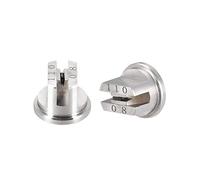 sourcing map Plat Palette Embout Pulvérisation 110° Acier INOX Buse, 2Pcs (1.8mm Orifice Dia)