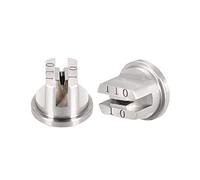sourcing map Plat Palette Embout Pulvérisation 110° Acier INOX Buse, 2Pcs (2mm Orifice Dia)