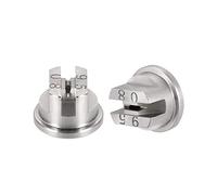 sourcing map Plat Palette Embout Pulvérisation 95° Acier INOX Buse, 2Pcs (1.8mm Orifice Dia)