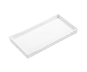sourcing map Plateau De Service Petit Blanc Mini Plateau 10 Cm X 20 Cm Plateau Rectangulaire En Plastique Plateaux De Service En Bois Décoratifs Pour Petit-Déjeuner, Cuisine, Salle De Bain