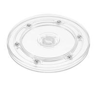 sourcing map Plateau tournant Lazy Susan en acrylique transparent de 14 cm avec roulement à billes et plateau rotatif à 360 degrés pour étagère à épices, gâteau, cuisine, garde-manger, décoration de