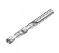 sourcing map Plein Carbure Hélicoïdal Foret Pointes 6.3mm C2/K20 Tungstène Carbure Droite Tige Spirale Cannelures Perçage Fraise