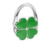 sourcing map Pliable Pochette Crochet - 2.48"x1.77"(LxW) Métal Portable Sac à Main Cintre Support pour Table Sac Stockage Pliant ornementation, Vert